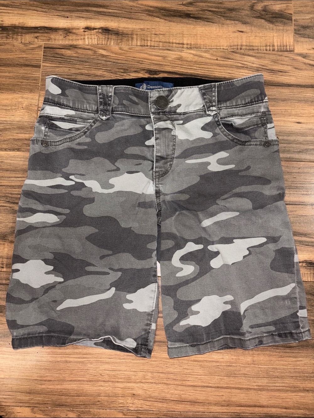 Democracy Gray Camo Cargo Shorts